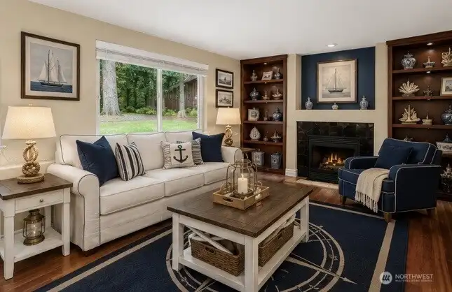 Family Room, lower level  *virtully staged