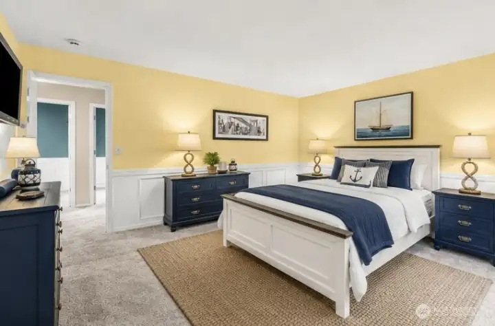 Master bedroom  *virtually staged