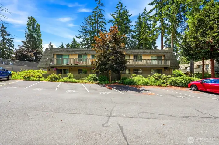 Your assigned parking space is right in front of the unit. Your assigned parking space is right in front of the unit.