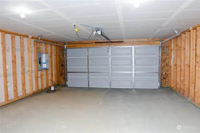 Finished garage