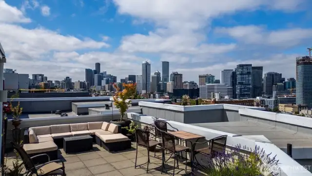 Summertime brings a wonderfully relaxing vibe to the building roof deck