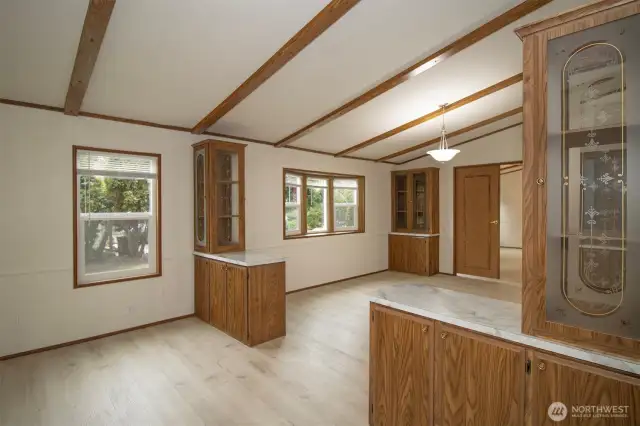 Living Room with Built In Storage