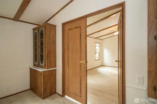 French Door Entry to Primary Bedroom Suite