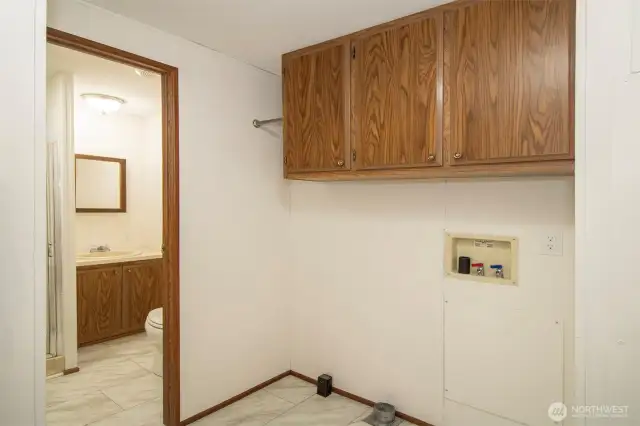 Laundry Room with Washer & Dryer Hookups