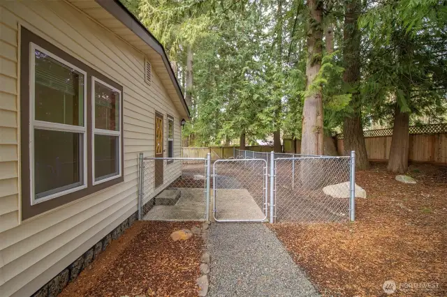 Partially Fenced In Yard