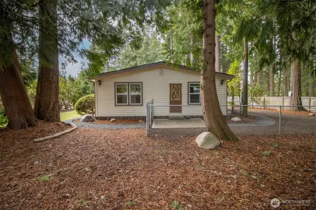 Partially Fenced In Yard, Bedroom 3 Door