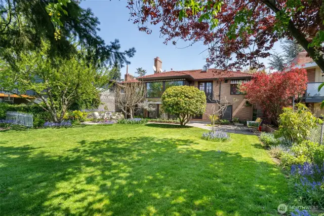 Can't beat this yard - luscious landscaping & fruit trees