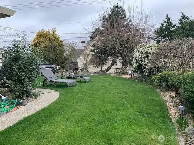 One of two back yard spaces