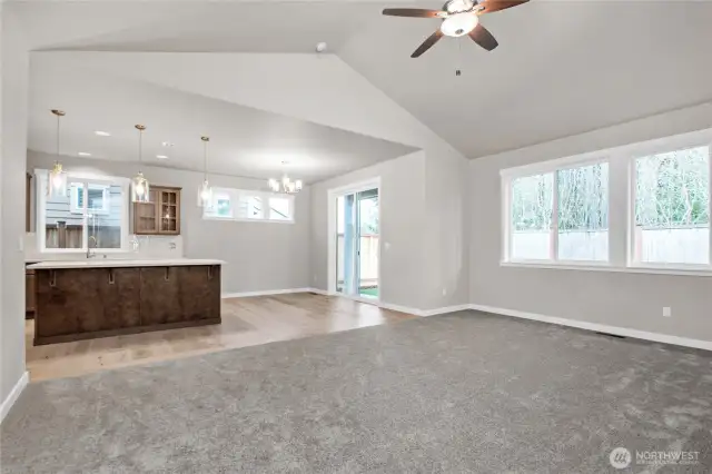 looking back towards kitchen area from living room