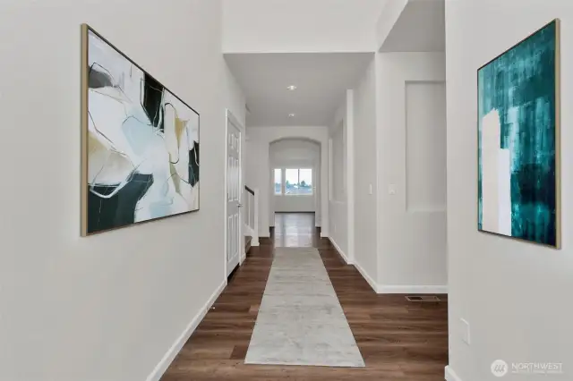 Virtually staged entry for illustration only. Photo from similar plan on a different lot, features may vary