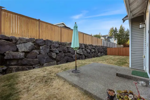Private back yard!