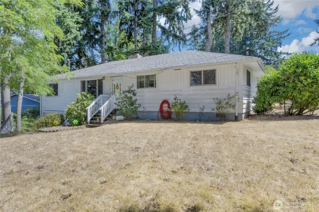Lovely one story with basement and 1 car garage on large fenced lot!