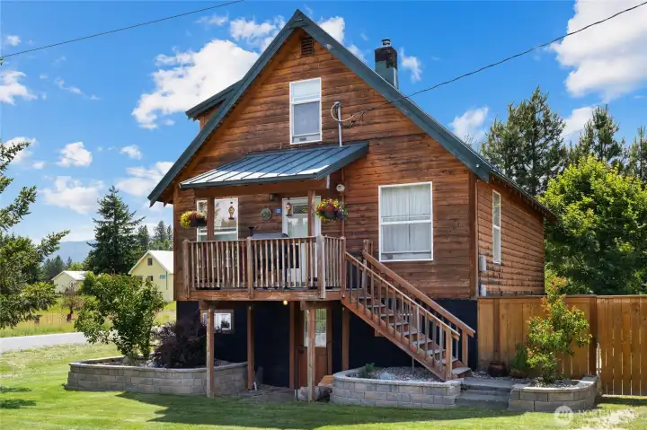 Built in 1900- oh the stories this place could tell! Loving new owners throughout time have contributed to this place. New windows. All new 120 electrical wiring in the 1990's, Beautiful cultured stone planter boxes.