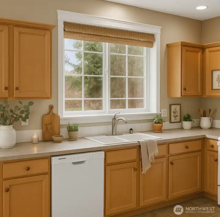 lots of natural light *virtually staged*