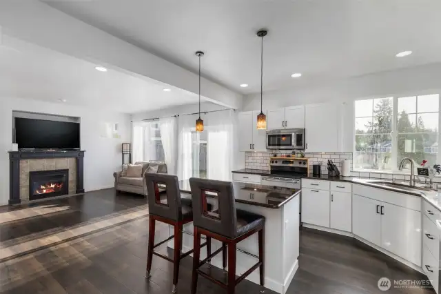 Great room open plan.