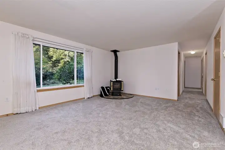 Newer carpet and flooring throughout.
