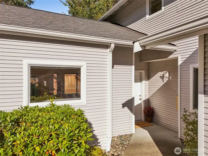 A private front entry!