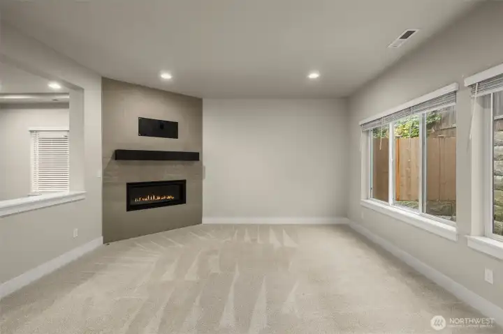 Lots of windows for natural light.