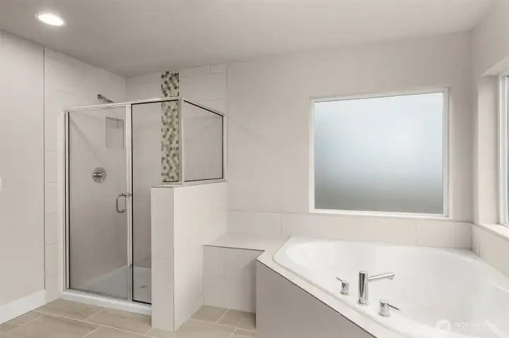 Primary bath and shower Primary bath and shower