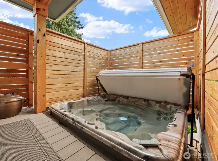Hot Tub has access to Bathroom