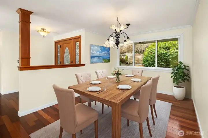 Dining Room Staged