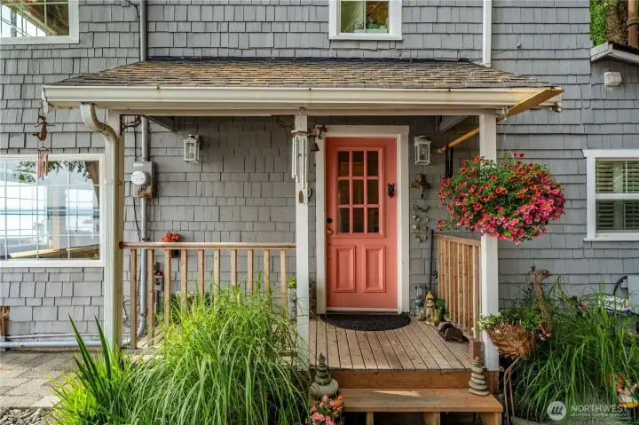 Step inside through a charming entry filled with coastal character.