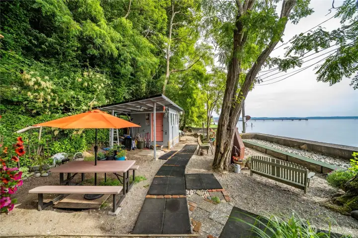 Walk down and enjoy the water anytime you like.