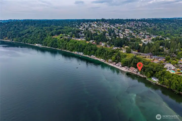 One of the last communities in King County offering rare drive-on beach access right to your home