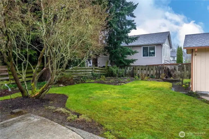 Beautiful well maintained mature landscaping.