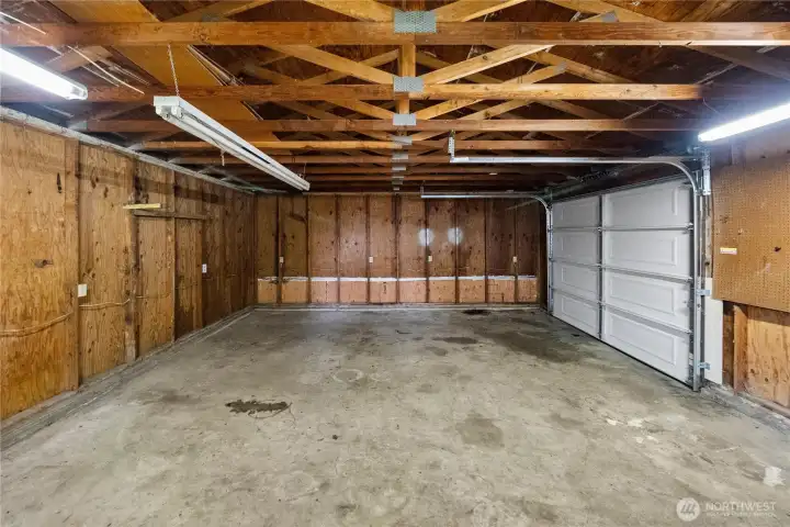 Plenty of room for hobbies, gardening tools, and additional storage.