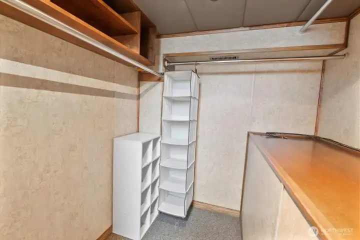 Large walkin closet...
