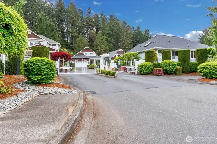 Front entry to Martha's Vineyard community.