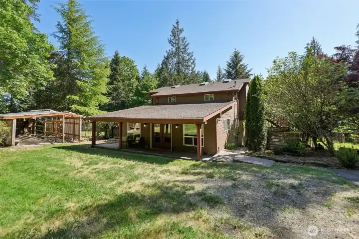 Front of home and carport
