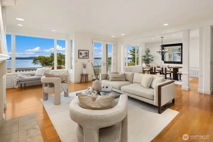 The home was designed for warm comfort with elevated finishes and great attention to details.