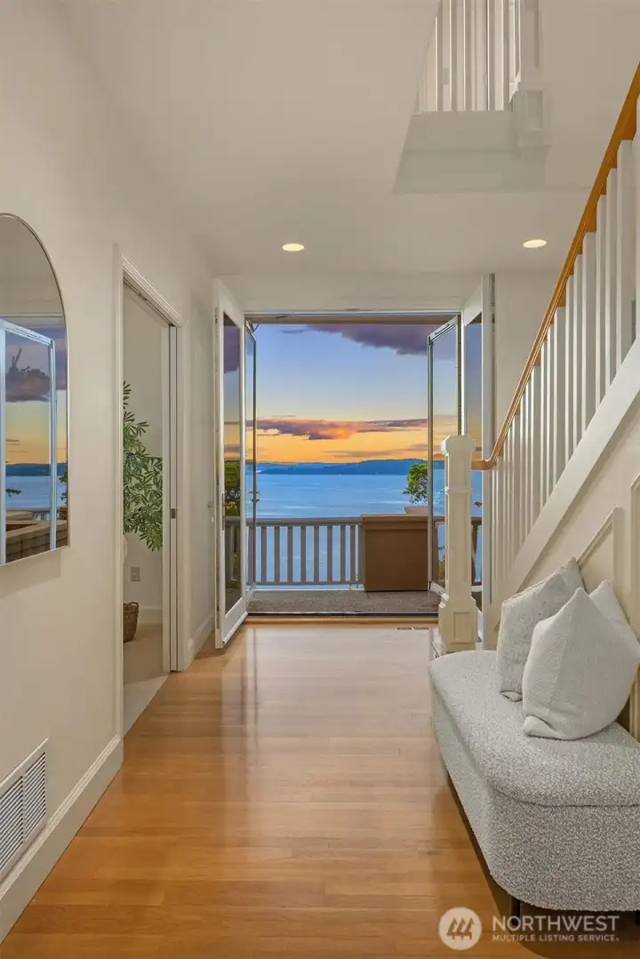 Hallway between living and family room.