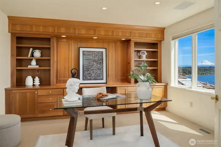 Library/den with built-ins
