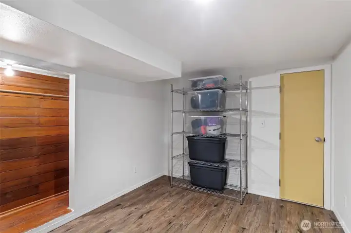Large storage space in basement, perfect for all your gear. Large storage space in basement, perfect for all your gear.
