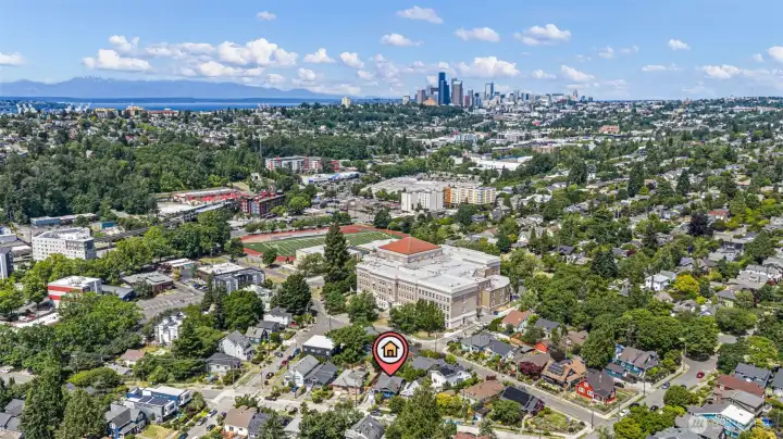 Downtown Seattle and the Puget Sound are right there, easily within reach by car, bike, bus or light rail. Downtown Seattle and the Puget Sound are right there, easily within reach by car, bike, bus or light rail.
