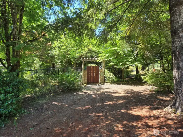 Behind this gate, private Northwest living