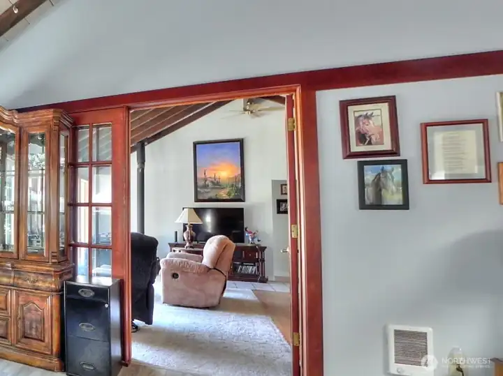 A bonus room is attached to the great room