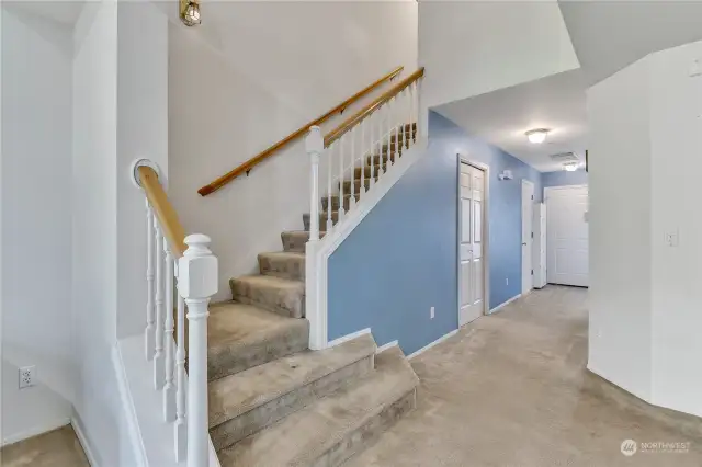 Stairs to loft and bedrooms