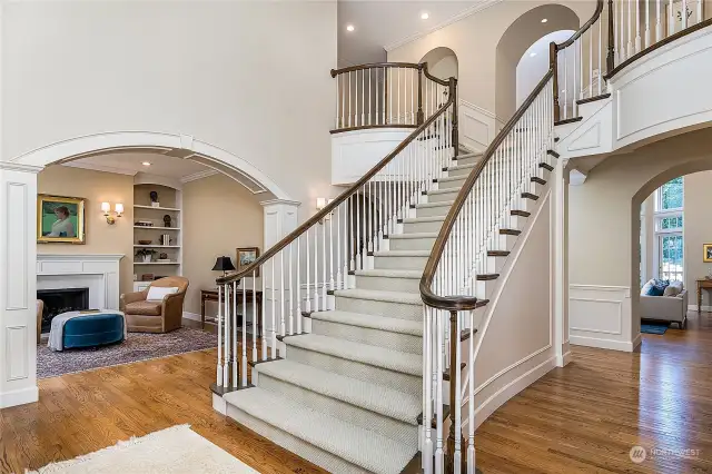 This grand entry welcomes you to a versatile and convenient layout to the home.