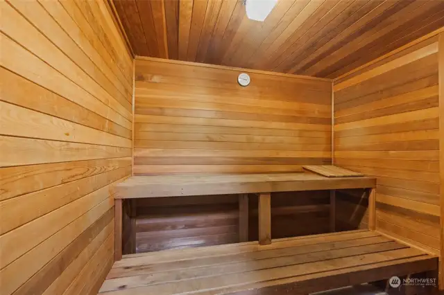 Sauna located in Clubhouse Locker Room