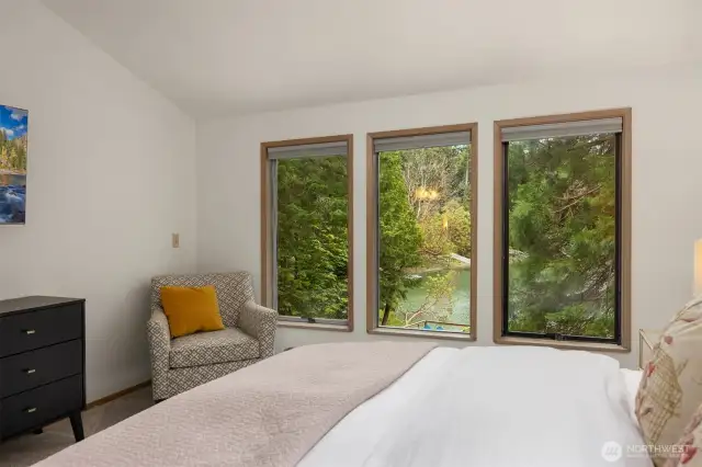 Wake up to the peaceful inlet and fall to sleep with the sunset bouncing on the water.