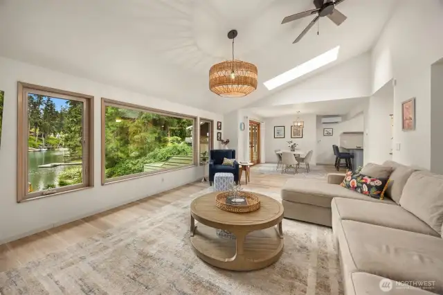 Enjoy the views and ease of entertaining with this open concept living.