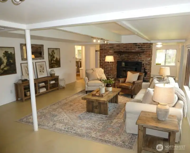 Virtually Staged Living Room