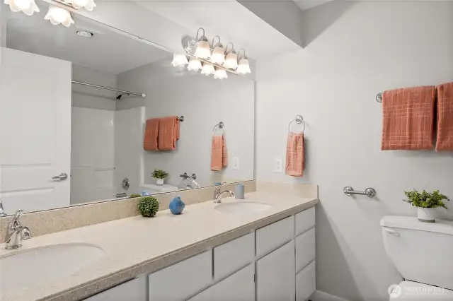 Primary full bathroom connected to bedroom