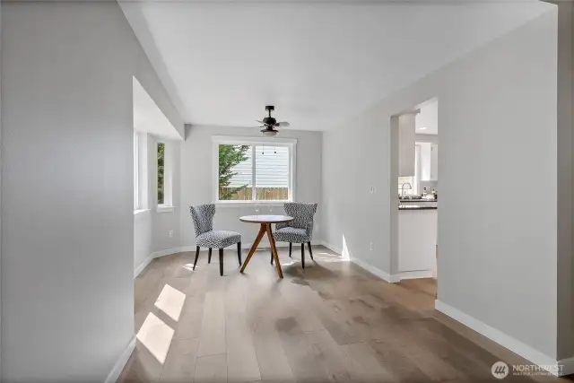Dining room off kitchen.