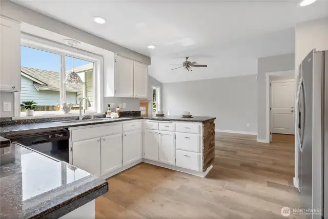 Spacious kitchen w/newer appliances.