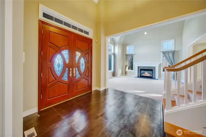 Beautiful double-door entry